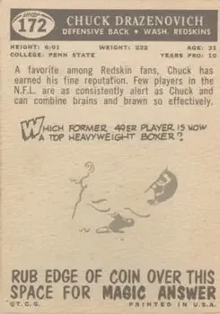 Back of Chuck Drazenovich
