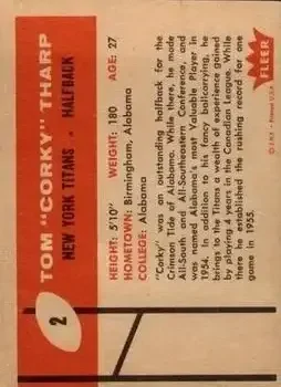 Back of Corky Tharp