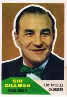 1960 Fleer #7 - Sid Gillman - Los Angeles Chargers