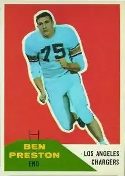 1960 Fleer #8 Ben Preston