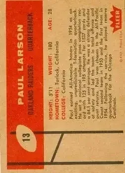 Back of Paul Larson
