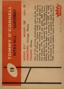 Back of Tommy O'Connell