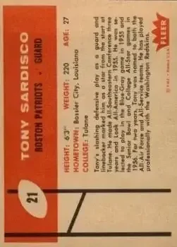 Back of Tony Sardisco
