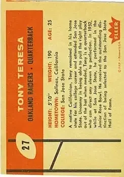 Back of Tony Teresa