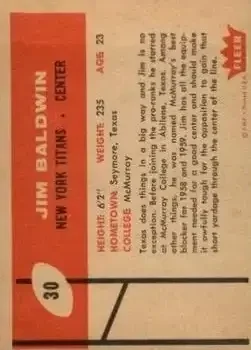 Back of Jim Baldwin