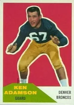 1960 Fleer #33 Ken Adamson