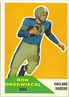 1960 Fleer #34 - Ron Drzewiecki - Oakland Raiders