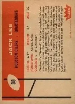 Back of Jack Lee