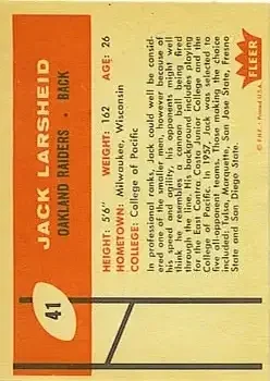 Back of Jack Larscheid