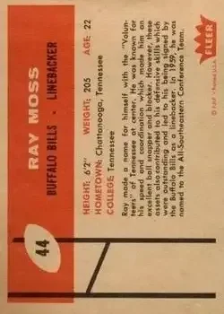 Back of Ray Moss