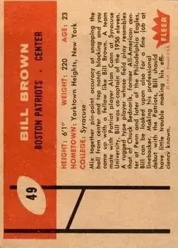 Back of Bill Brown