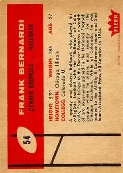 Back of Frank Bernardi