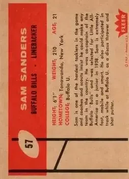 Back of Sam Sanders
