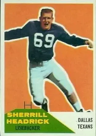 1960 Fleer #59 Sherrill Headrick