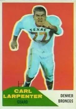 1960 Fleer #60 Carl Larpenter