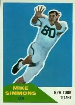 1960 Fleer #68 Mike Simmons
