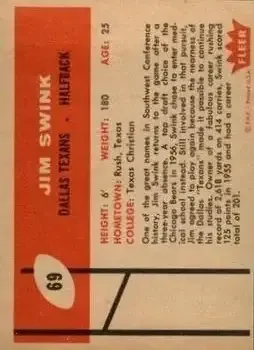 Back of Jim Swink