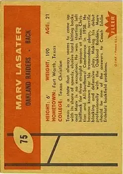 Back of Marv Lasater