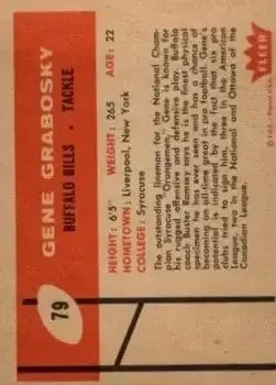 Back of Gene Grabosky