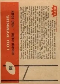 Back of Lou Rymkus