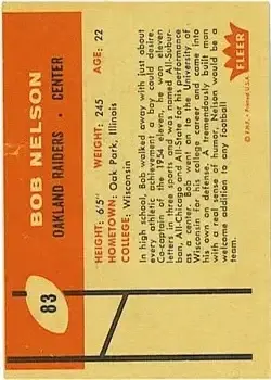 Back of Bob Nelson