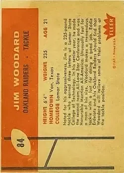 Back of Jim Woodard