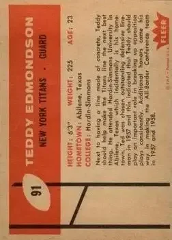 Back of Teddy Edmondson