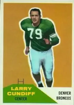 1960 Fleer #95 Larry Cundiff