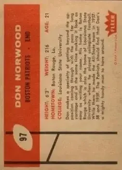 Back of Don Norwood