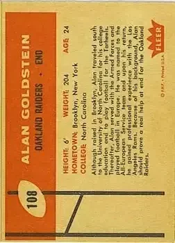 Back of Alan Goldstein
