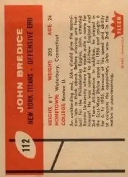 Back of John Bredice