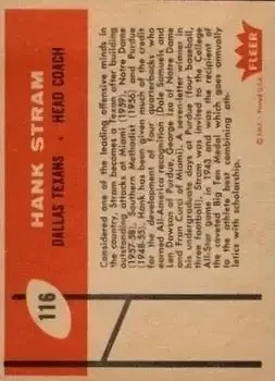Back of Hank Stram