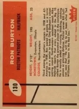 Back of Ron Burton