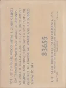 Back of Card #NNO