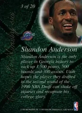 Shandon Anderson Rückseite