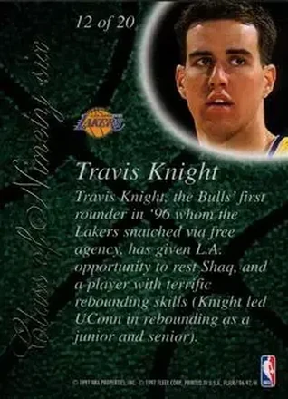 Verso de Travis Knight