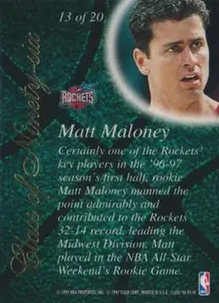 Verso de Matt Maloney