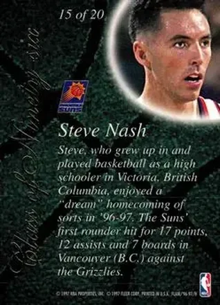Verso de Steve Nash