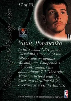 Back of Vitaly Potapenko