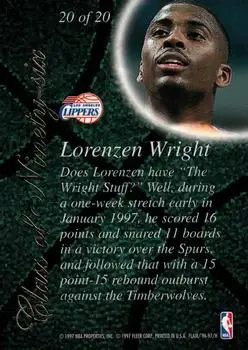 Back of Lorenzen Wright
