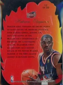 Back of Hakeem Olajuwon