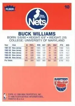 Back of Buck Williams