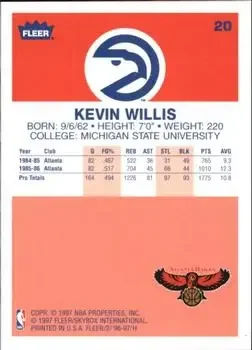 Back of Kevin Willis