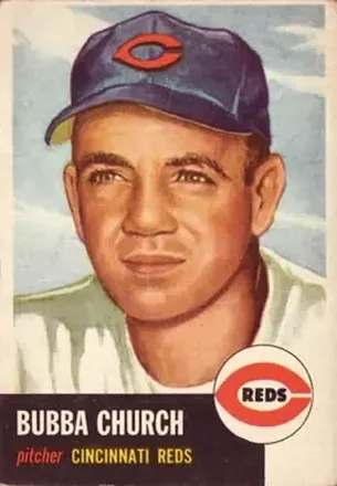 1953 Topps #47 Bubba Church