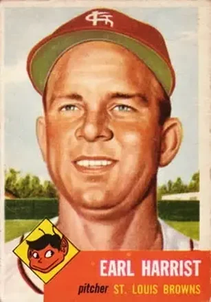 1953 Topps #65 Earl Harrist