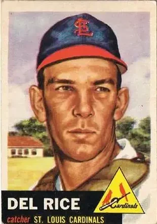 1953 Topps #68 Del Rice