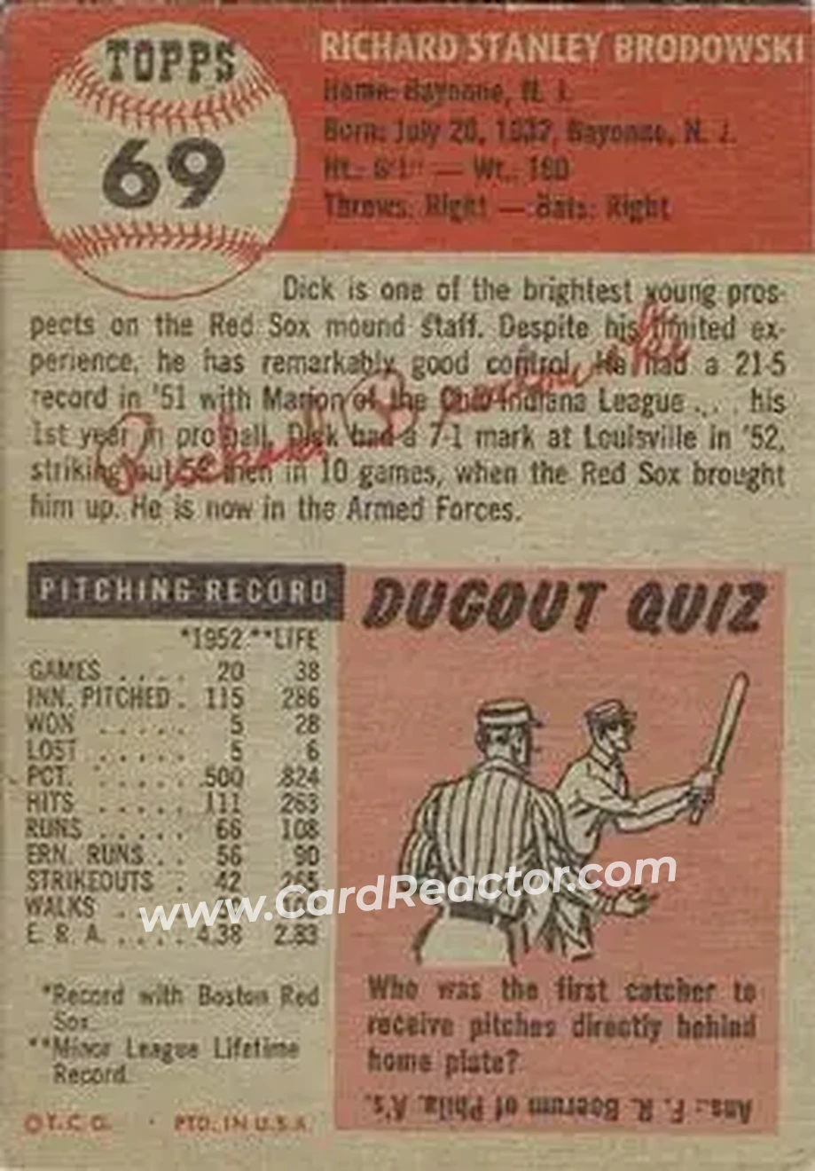 Back of Dick Brodowski