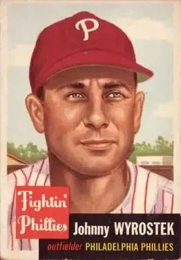 1953 Topps #79 Johnny Wyrostek