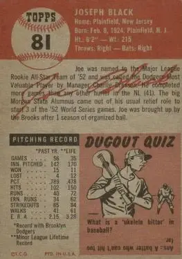 Back of Joe Black