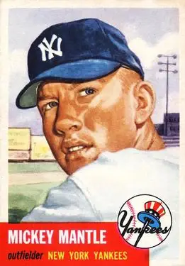 1953 Topps #82 Mickey Mantle